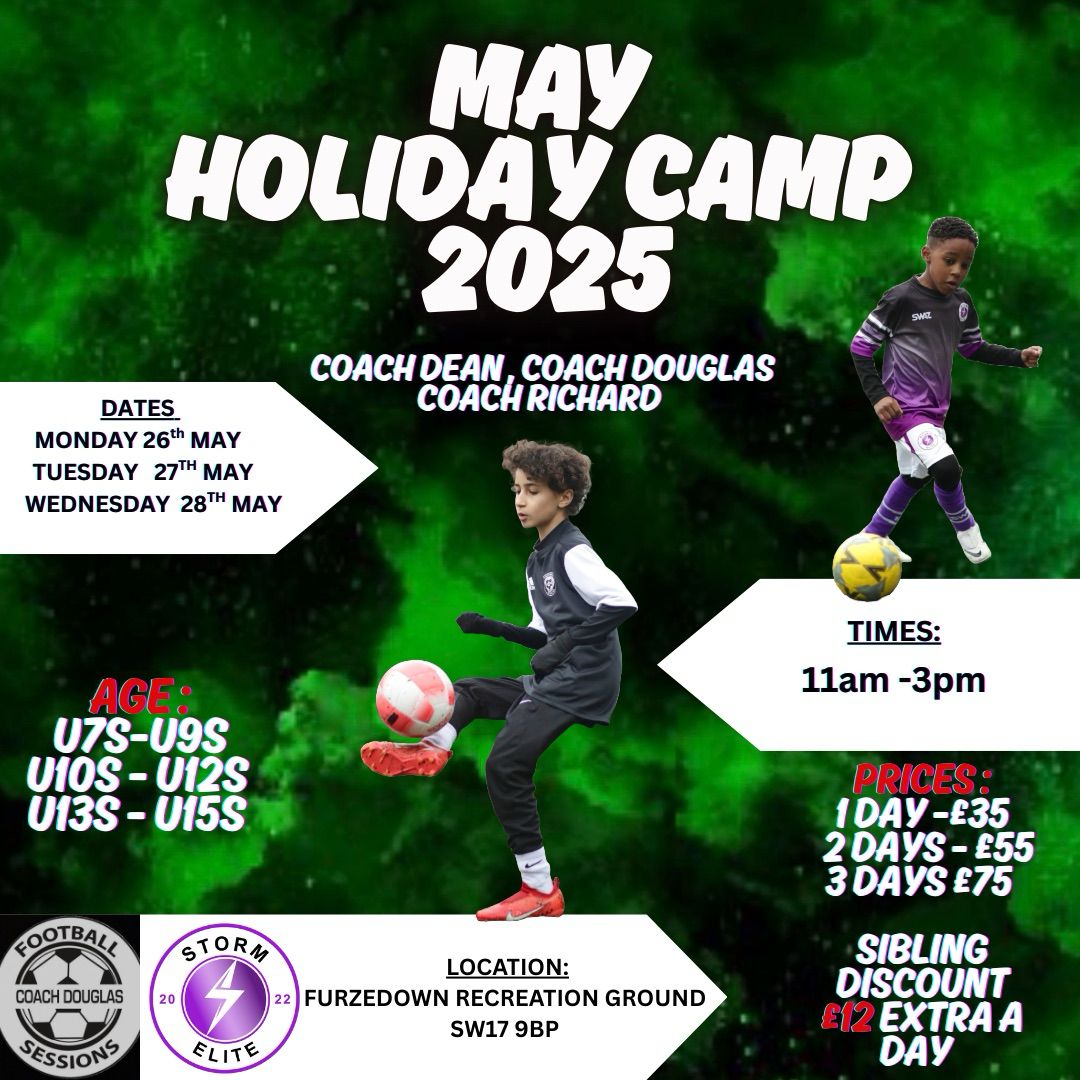 May Holiday Training Camp Flyer