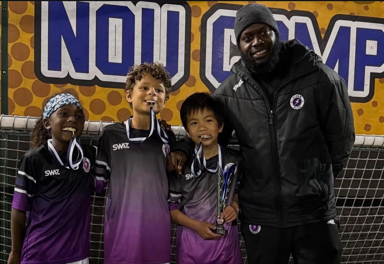 U9s 3v3 Experience Winners celebration